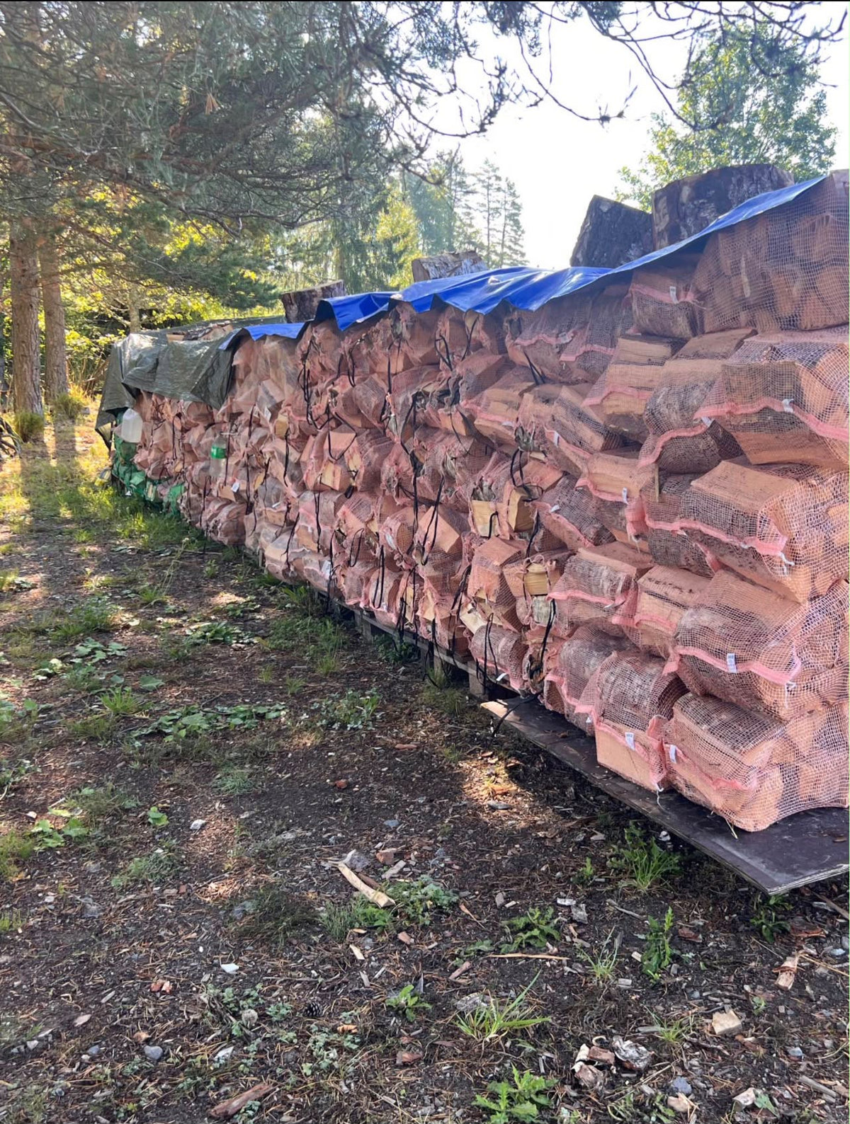 Lot 2 — Sacs bâchés et bouleau